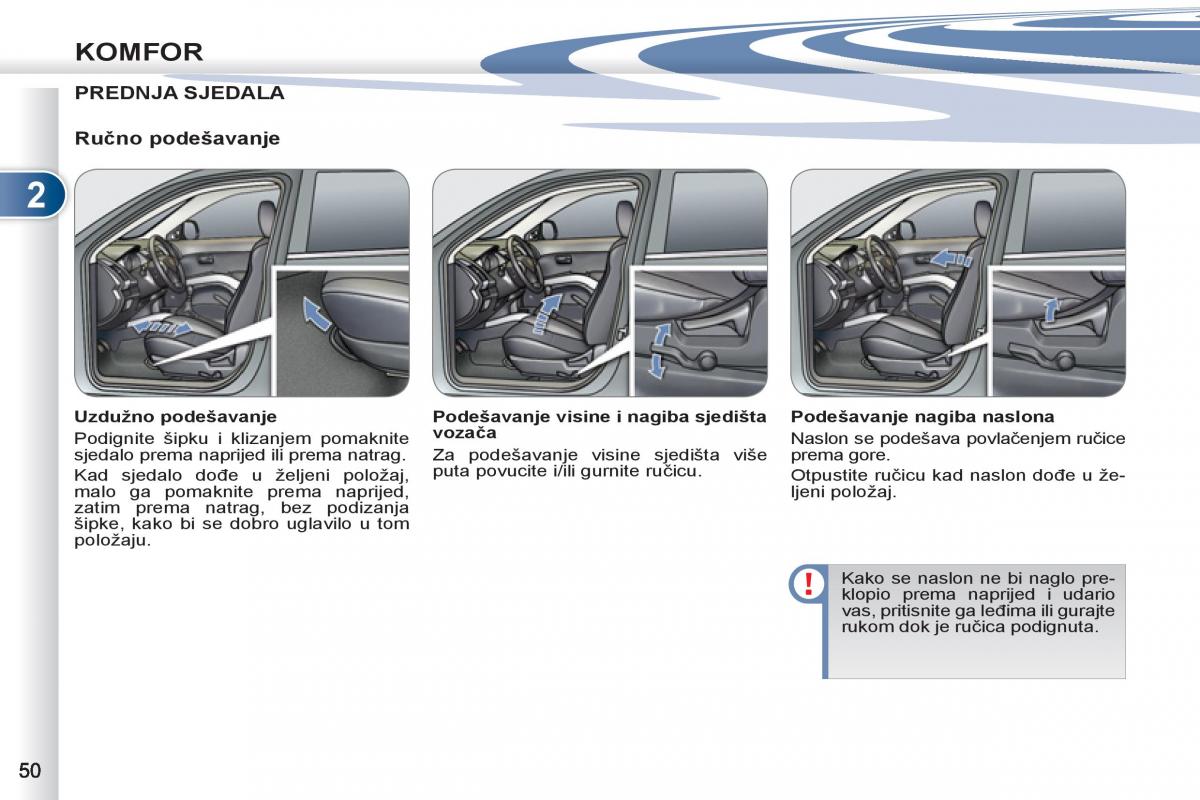 Peugeot 4007 vlasnicko uputstvo / page 52