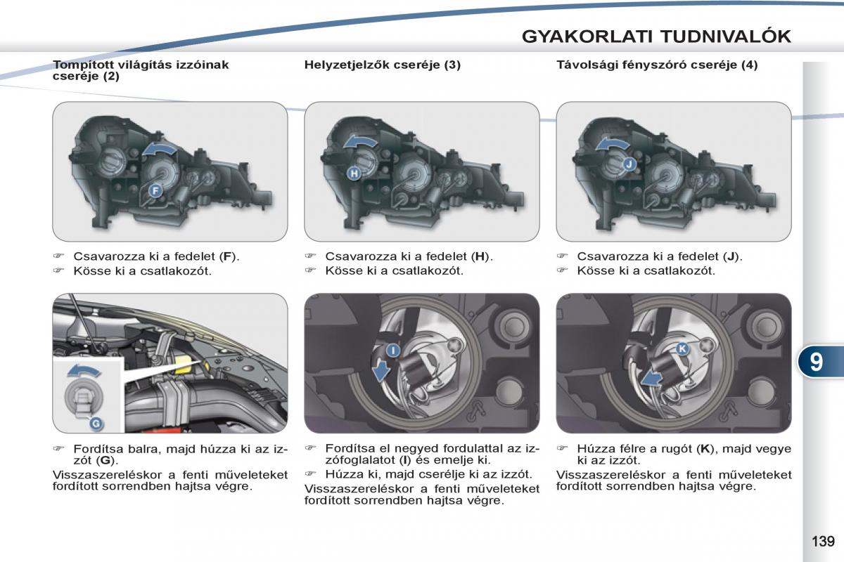 Peugeot 4007 Kezelesi utmutato / page 141