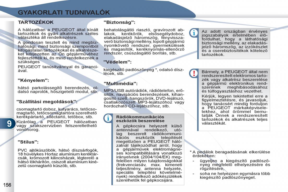 Peugeot 4007 Kezelesi utmutato / page 158