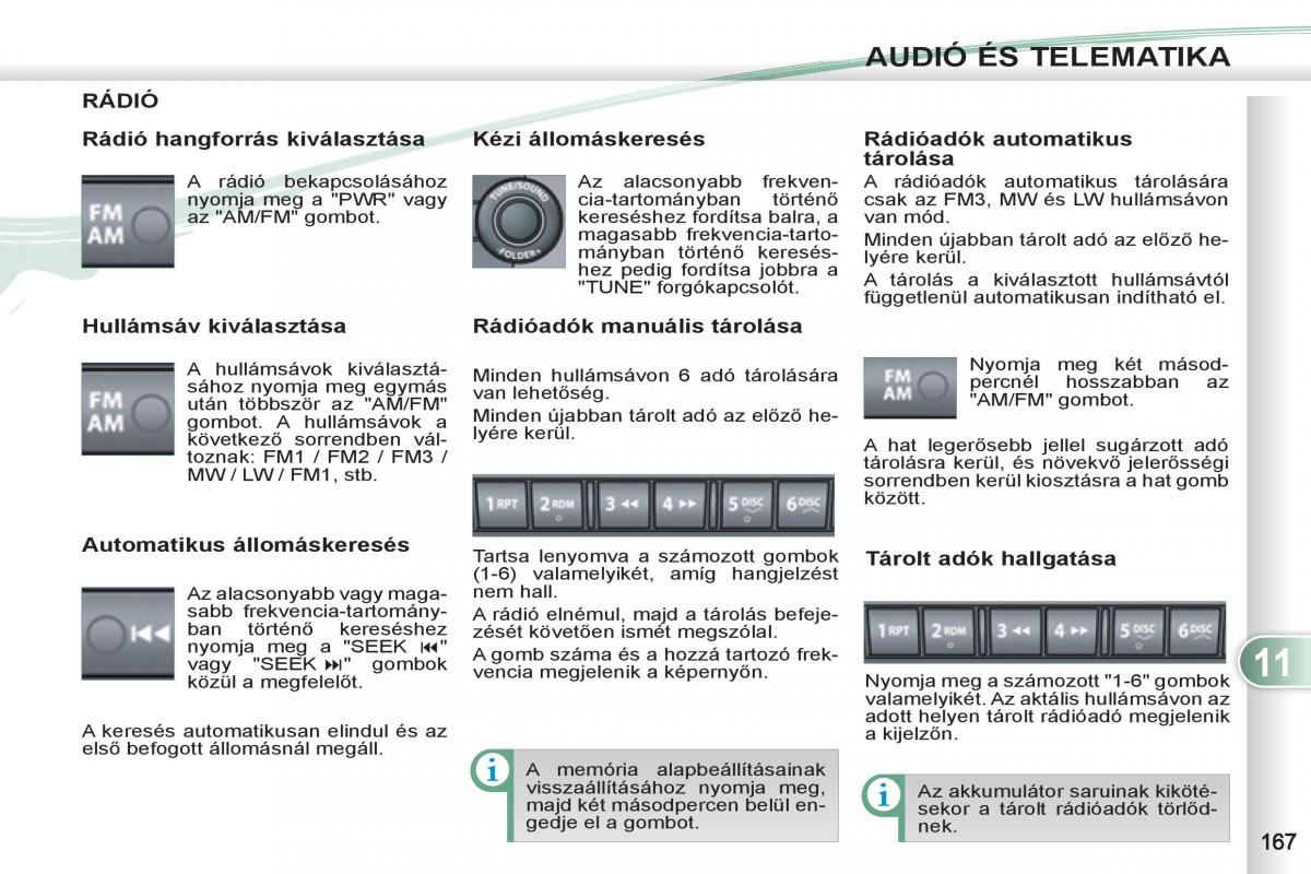 Peugeot 4007 Kezelesi utmutato / page 169