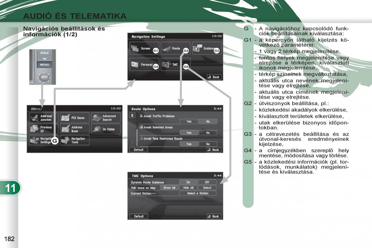 Peugeot 4007 Kezelesi utmutato / page 184