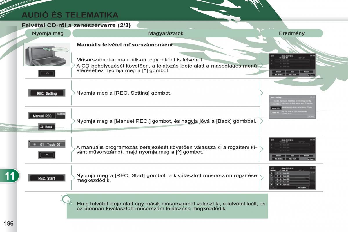 Peugeot 4007 Kezelesi utmutato / page 198