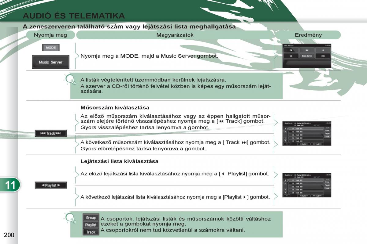 Peugeot 4007 Kezelesi utmutato / page 202