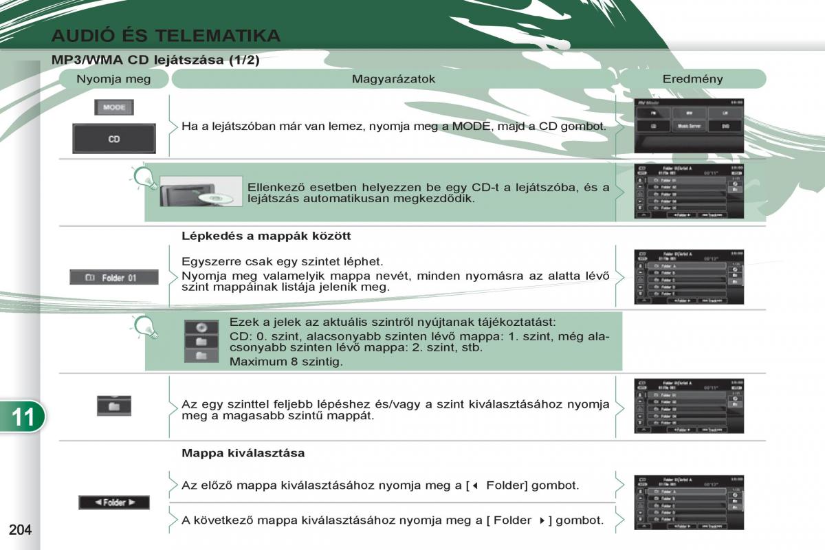 Peugeot 4007 Kezelesi utmutato / page 206