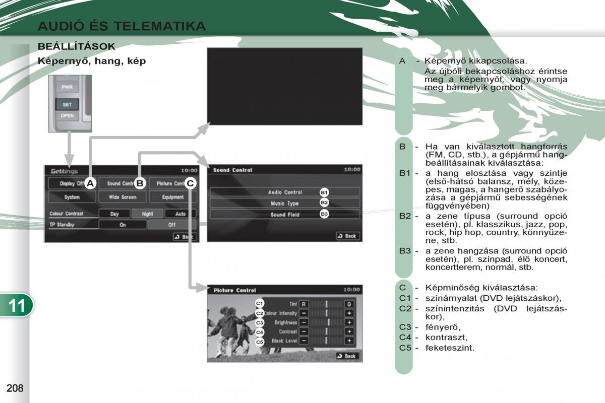 Peugeot 4007 Kezelesi utmutato / page 210