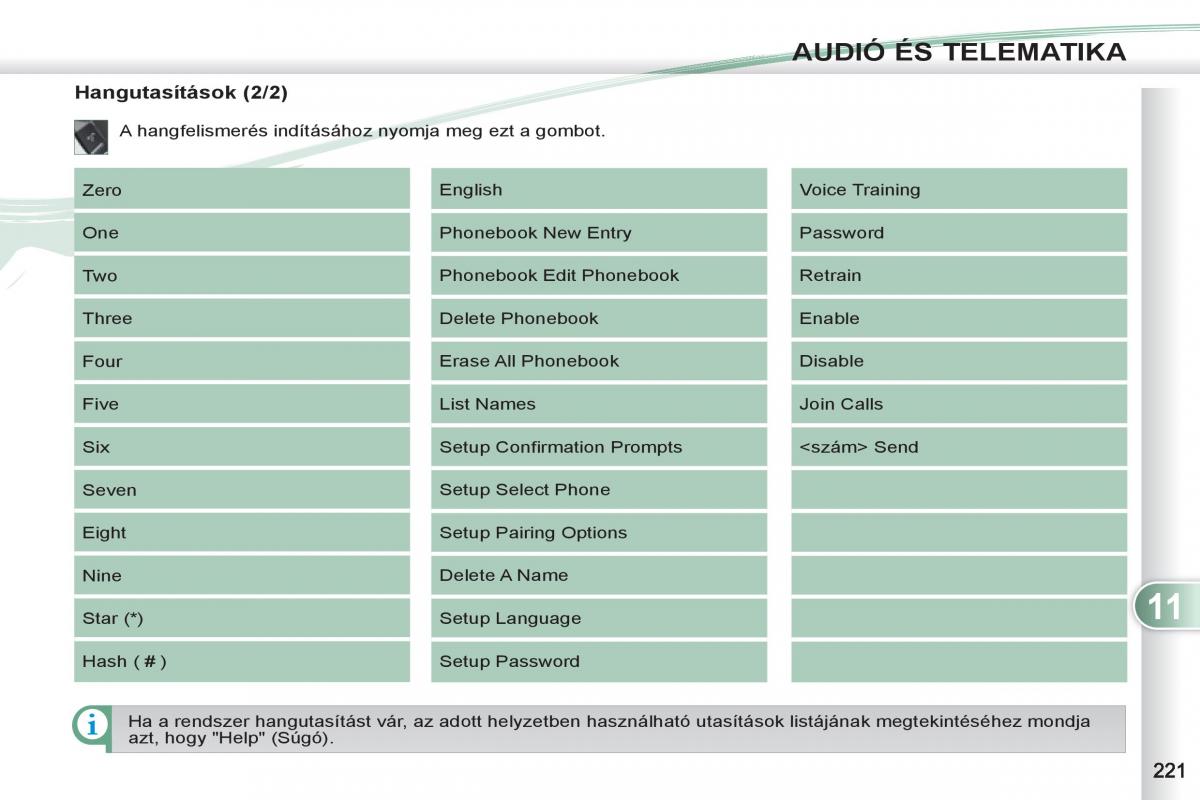 Peugeot 4007 Kezelesi utmutato / page 223