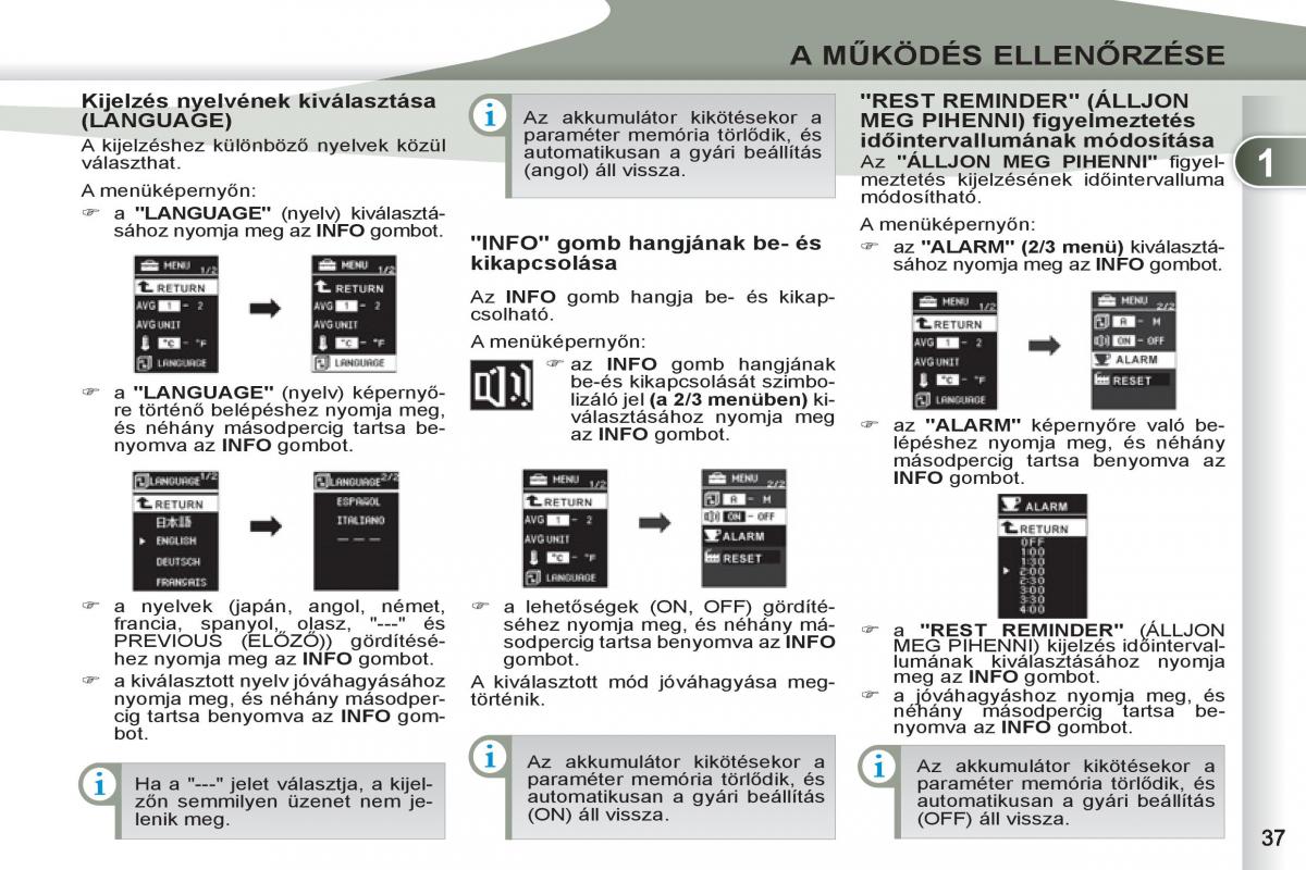 Peugeot 4007 Kezelesi utmutato / page 39