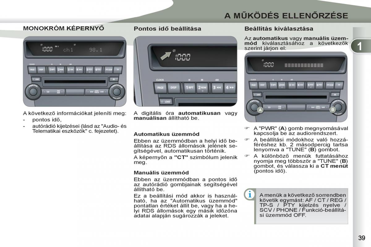 Peugeot 4007 Kezelesi utmutato / page 41