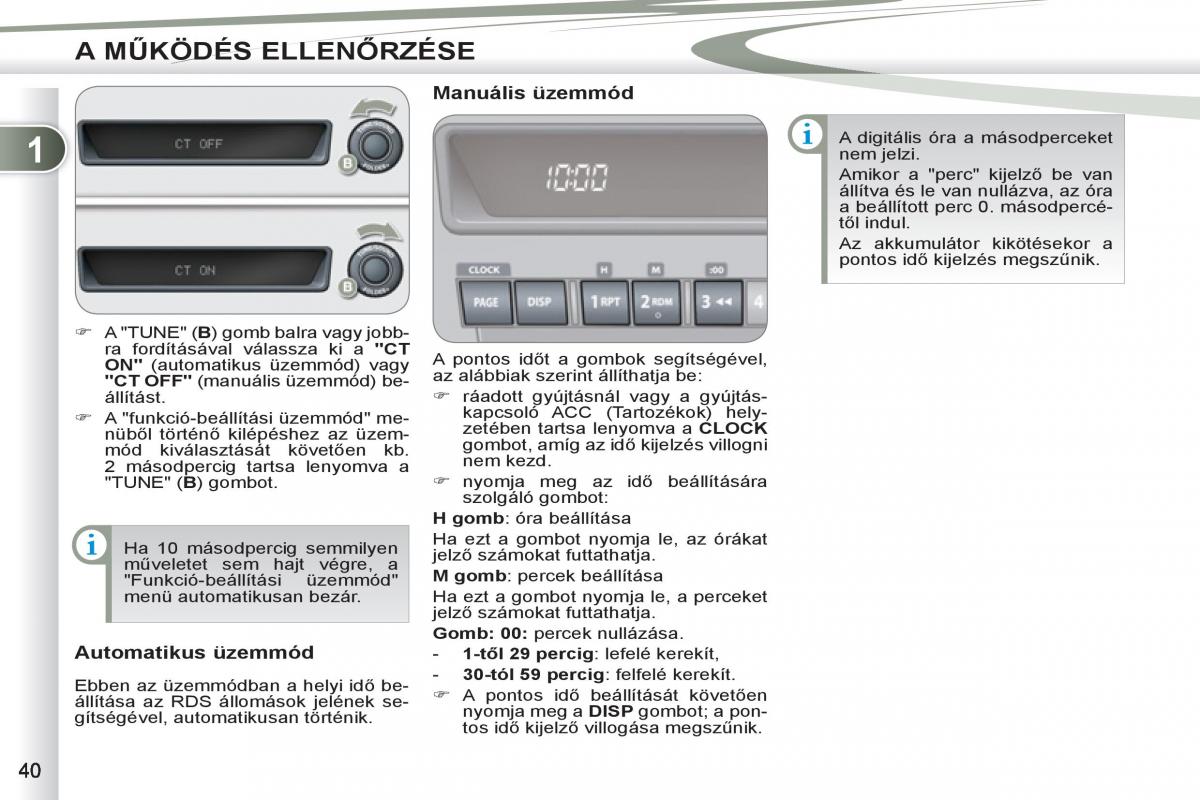 Peugeot 4007 Kezelesi utmutato / page 42