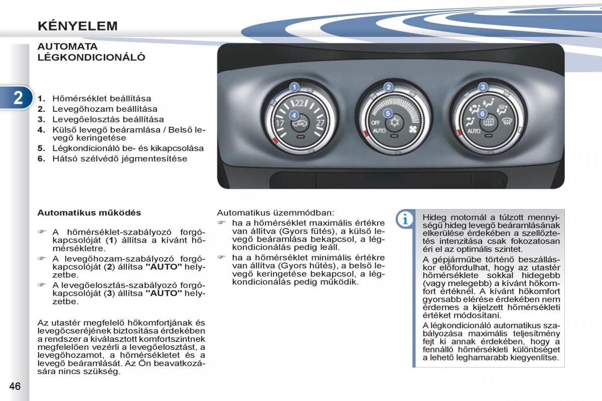 Peugeot 4007 Kezelesi utmutato / page 48