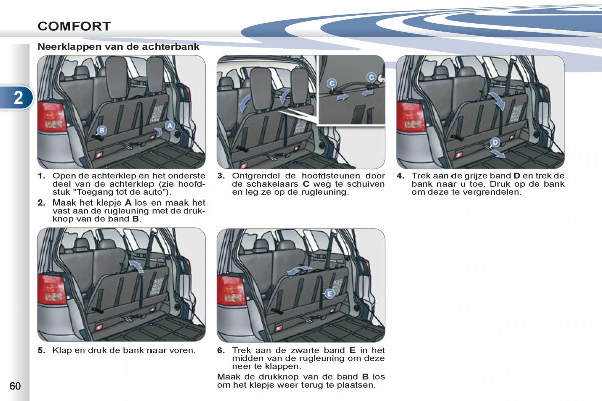 Peugeot 4007 handleiding / page 62