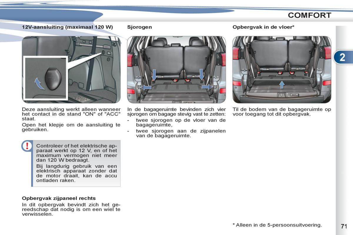 Peugeot 4007 handleiding / page 73