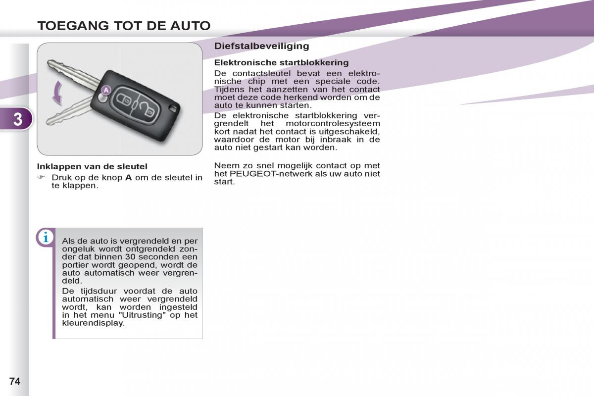 Peugeot 4007 handleiding / page 76