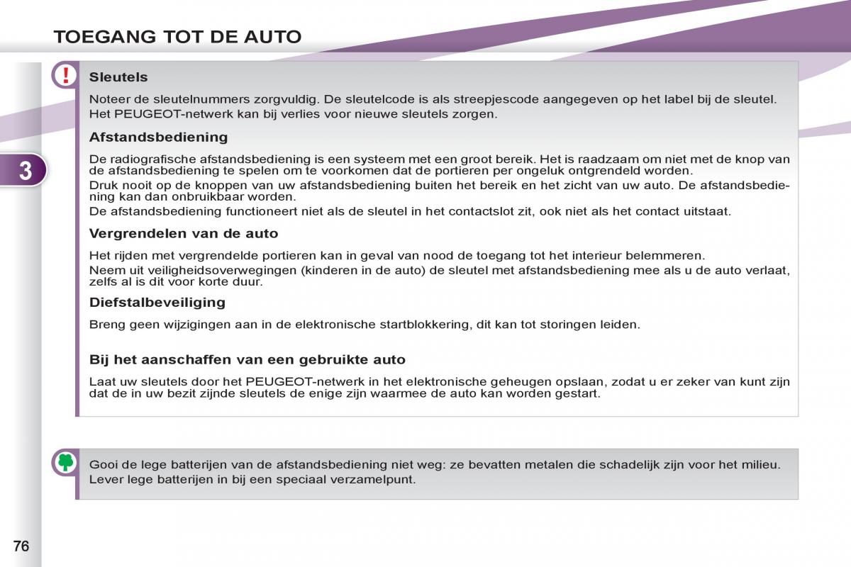 Peugeot 4007 handleiding / page 78