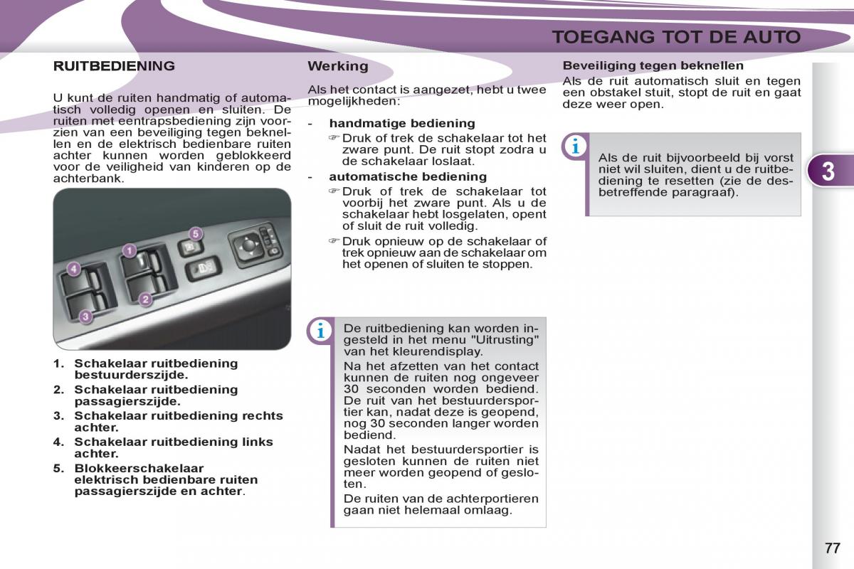 Peugeot 4007 handleiding / page 79