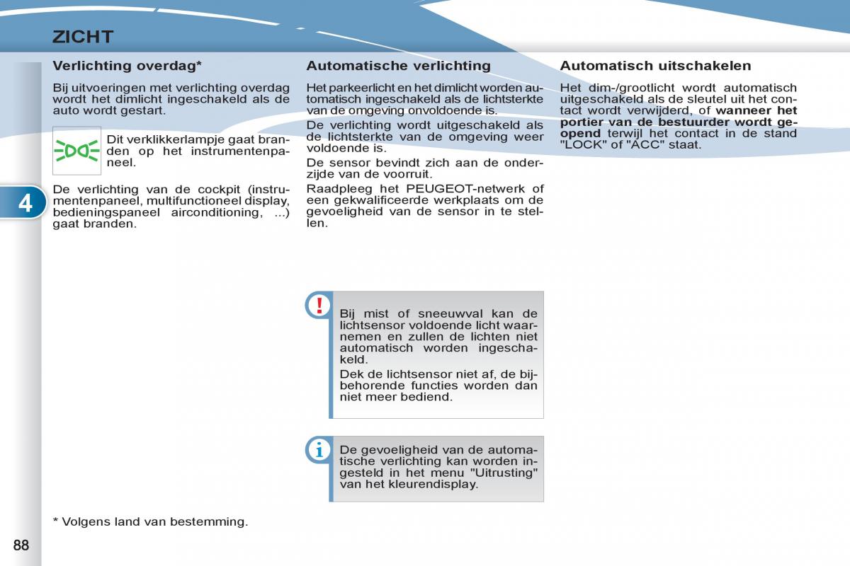 Peugeot 4007 handleiding / page 90