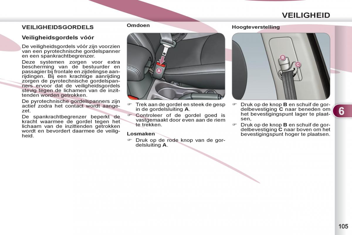 Peugeot 4007 handleiding / page 107