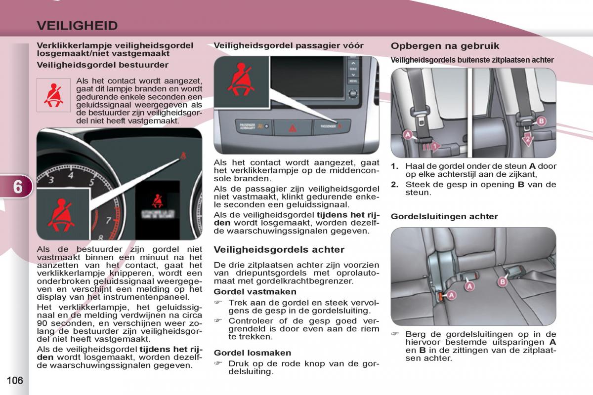 Peugeot 4007 handleiding / page 108