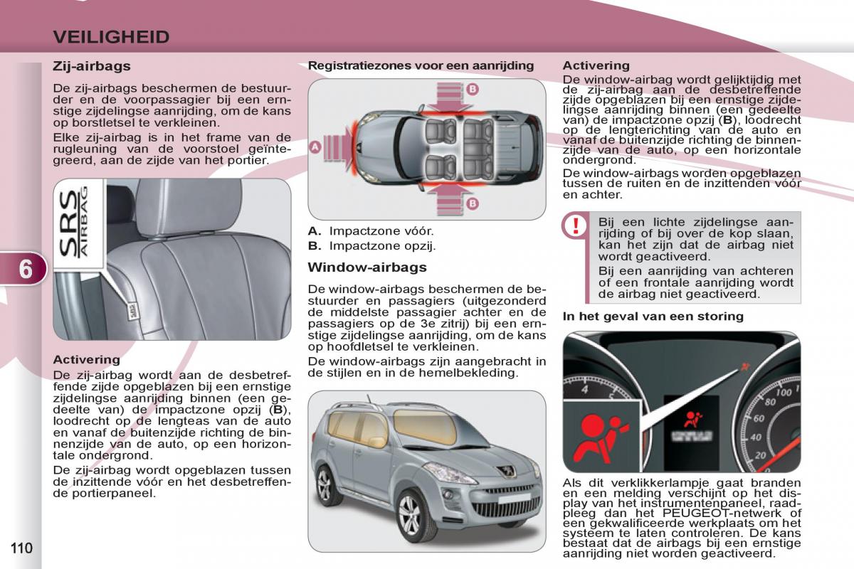 Peugeot 4007 handleiding / page 112