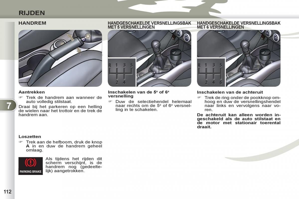 Peugeot 4007 handleiding / page 114