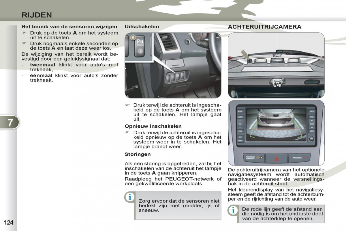 Peugeot 4007 handleiding / page 126