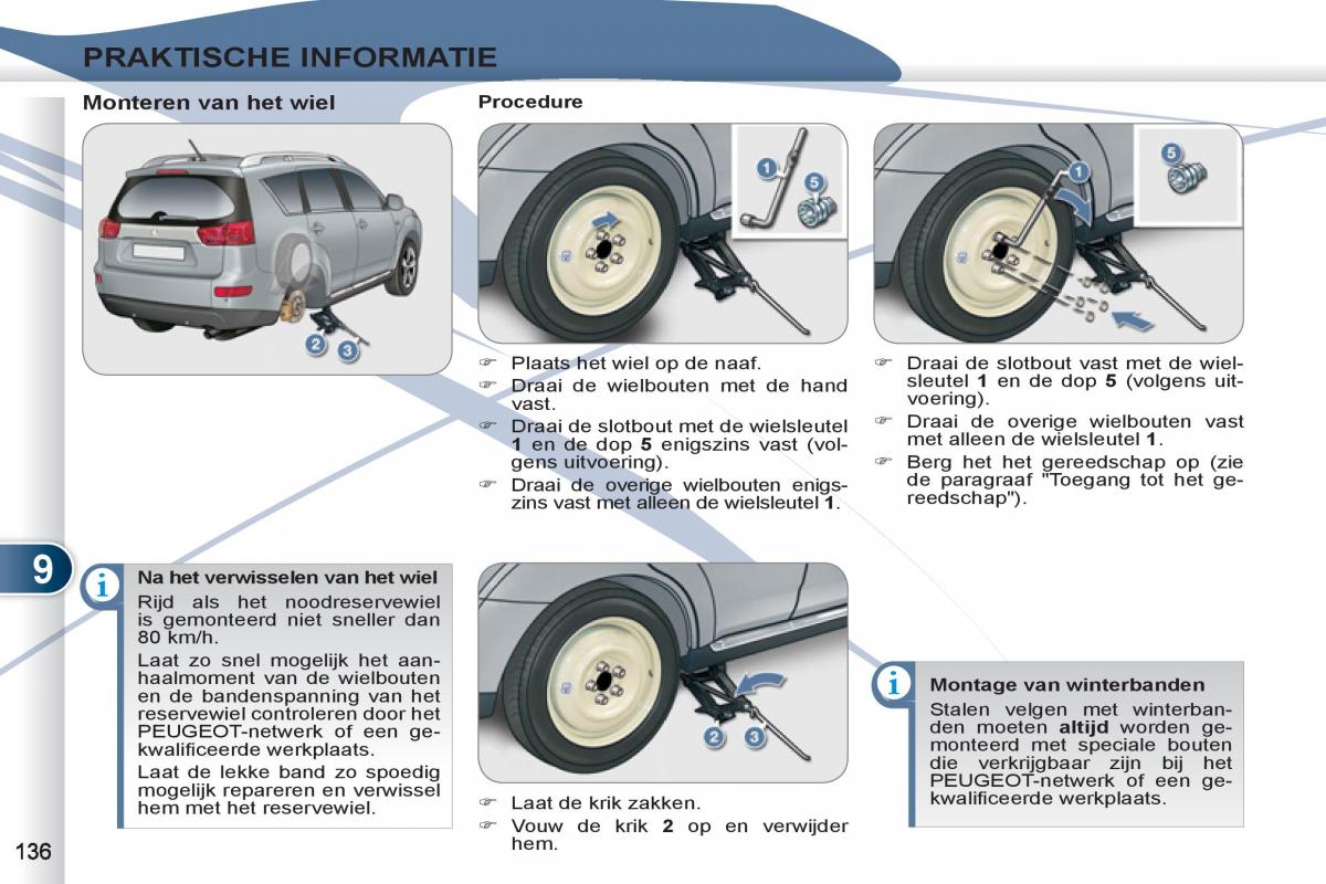 Peugeot 4007 handleiding / page 138