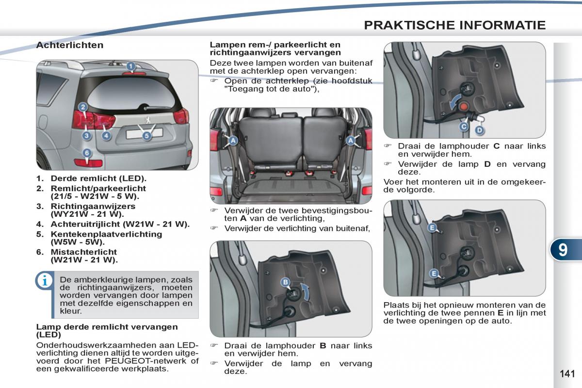 Peugeot 4007 handleiding / page 143