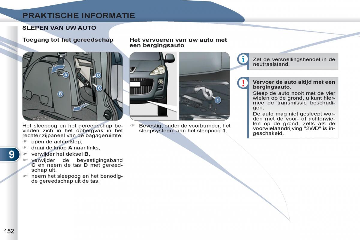 Peugeot 4007 handleiding / page 154