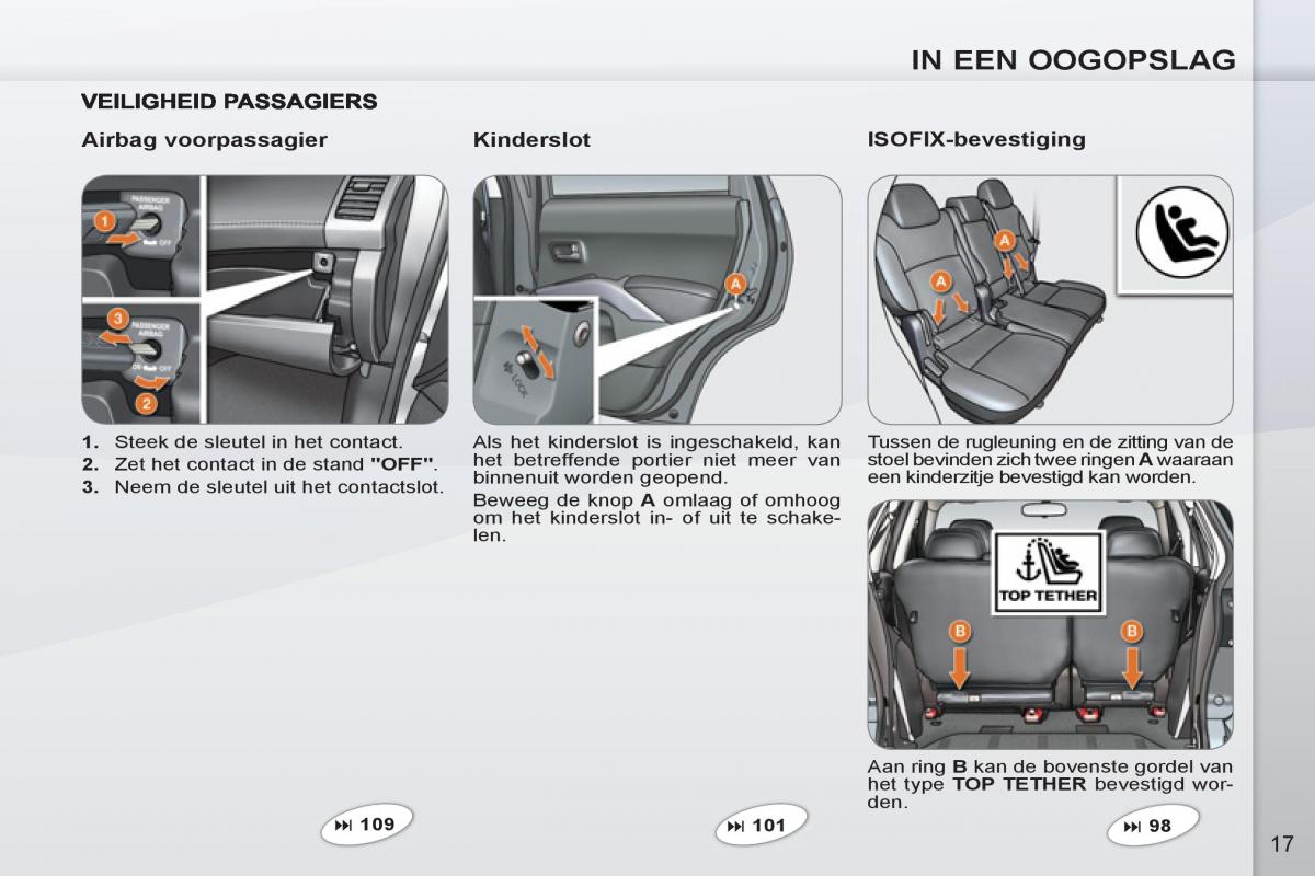 Peugeot 4007 handleiding / page 19