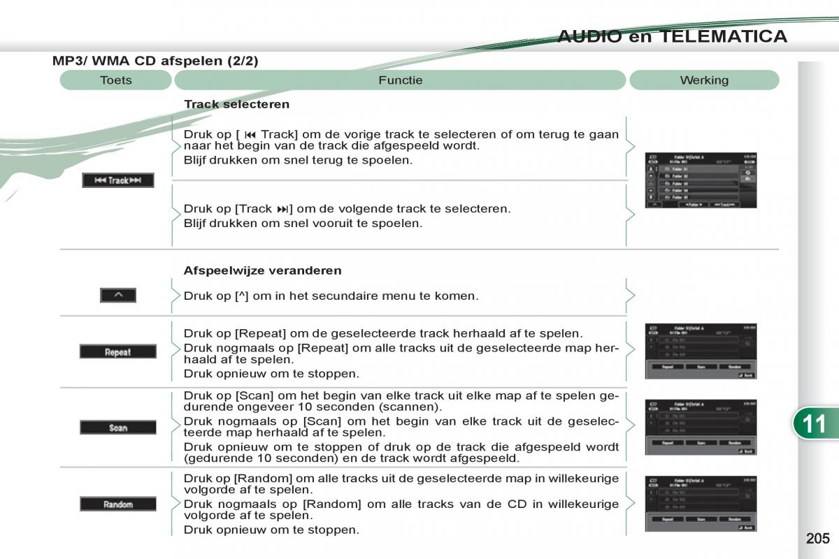 Peugeot 4007 handleiding / page 207