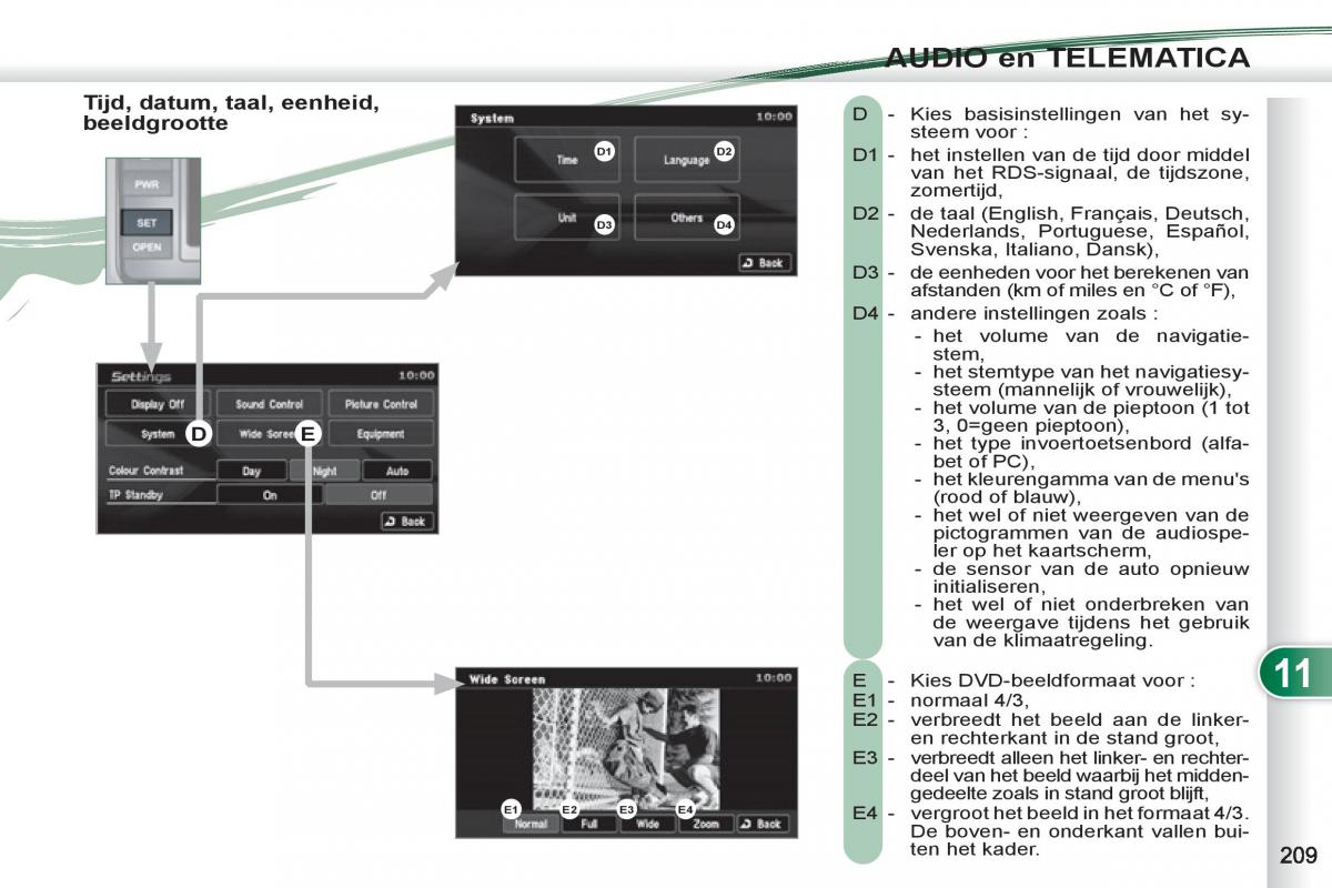 Peugeot 4007 handleiding / page 211