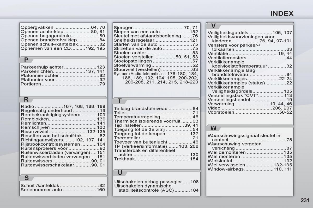 Peugeot 4007 handleiding / page 233