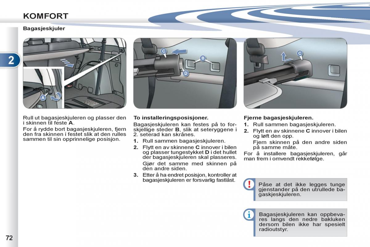 Peugeot 4007 bruksanvisningen / page 74