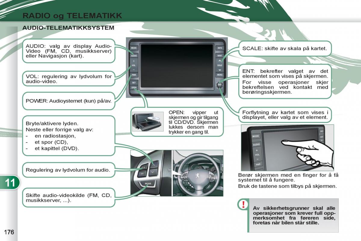 Peugeot 4007 bruksanvisningen / page 178