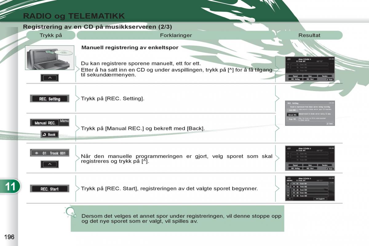 Peugeot 4007 bruksanvisningen / page 198