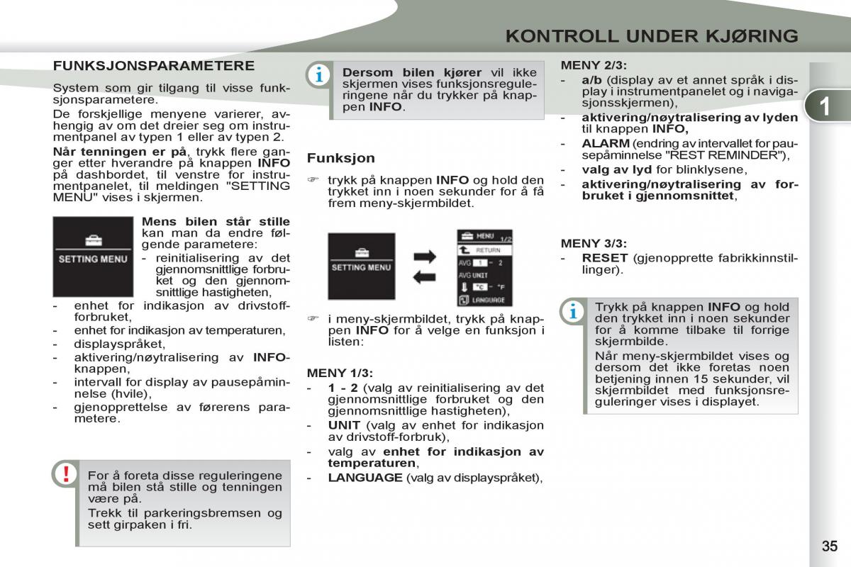 Peugeot 4007 bruksanvisningen / page 37