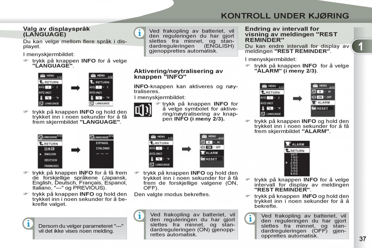 Peugeot 4007 bruksanvisningen / page 39