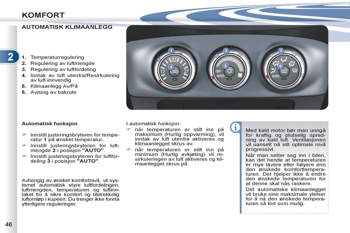 Peugeot 4007 bruksanvisningen / page 48