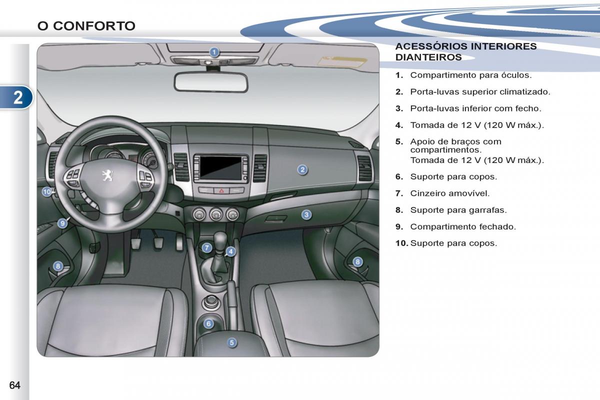 Peugeot 4007 manual del propietario / page 66