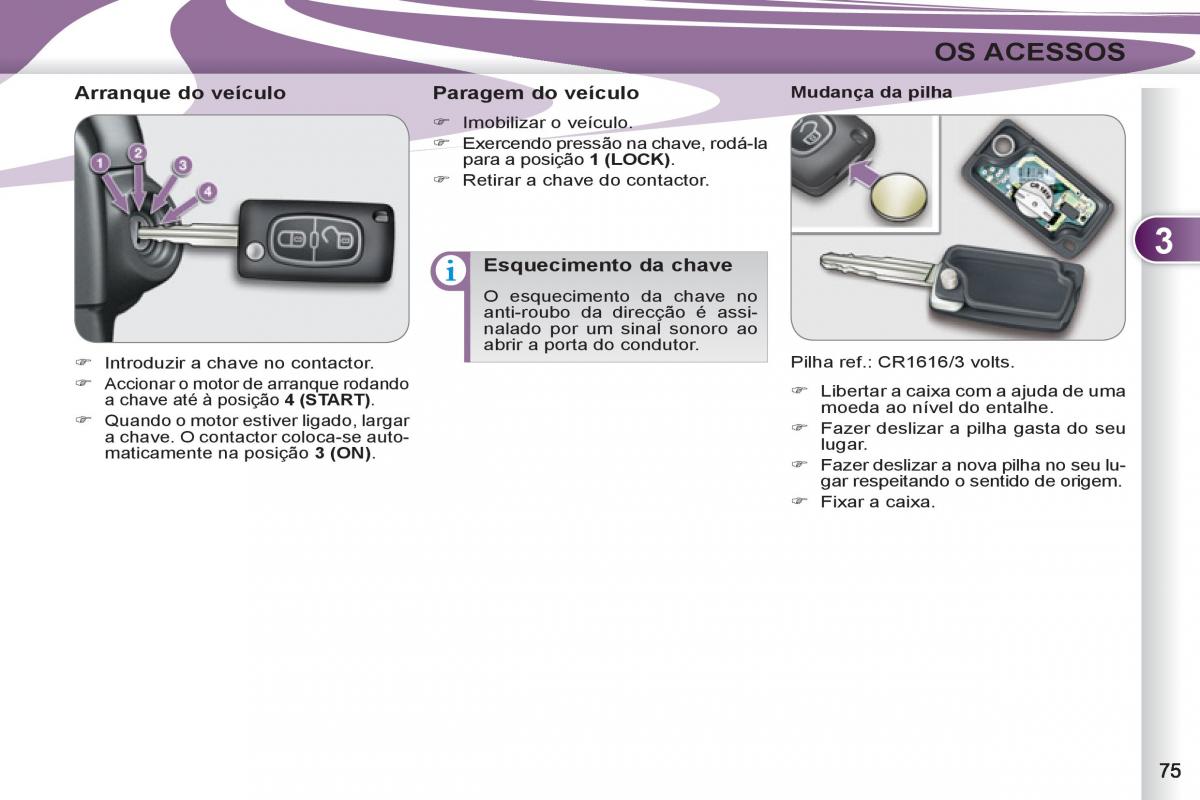 Peugeot 4007 manual del propietario / page 77