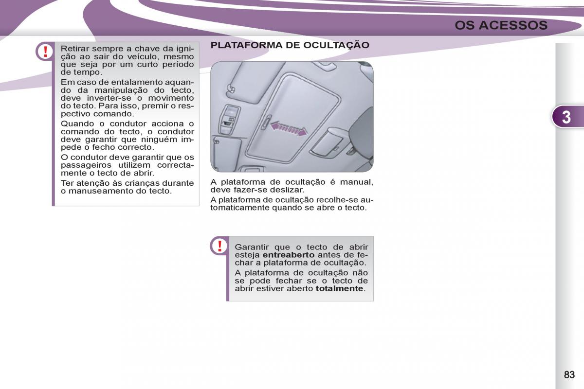 Peugeot 4007 manual del propietario / page 85