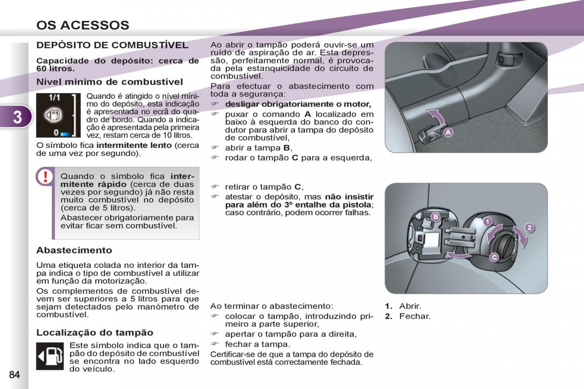 Peugeot 4007 manual del propietario / page 86