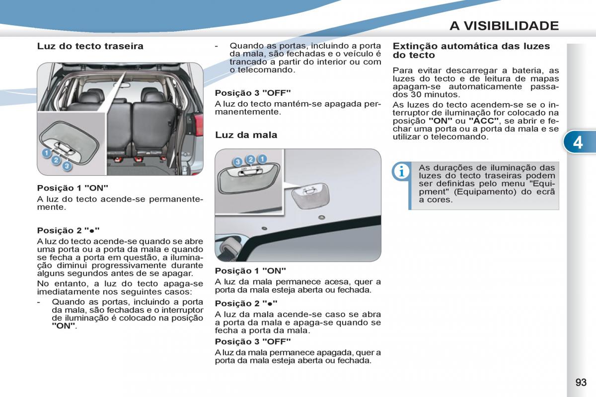 Peugeot 4007 manual del propietario / page 95