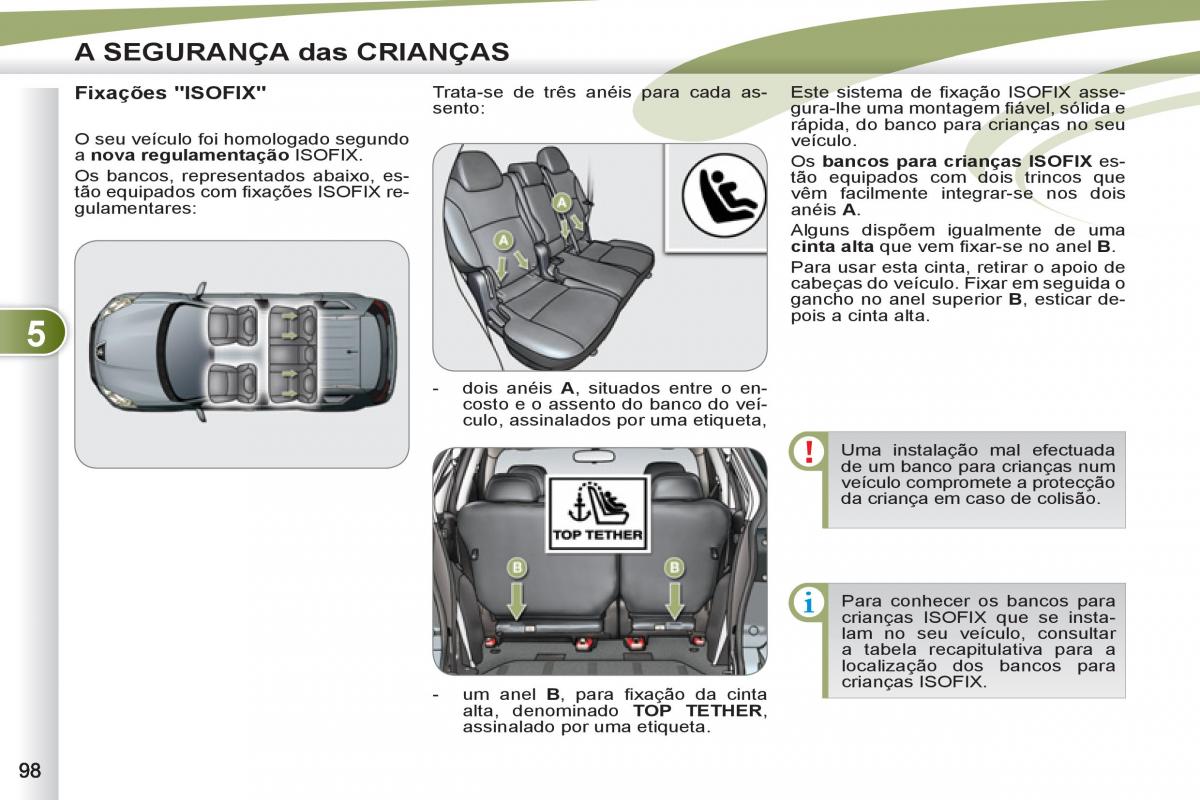 Peugeot 4007 manual del propietario / page 100