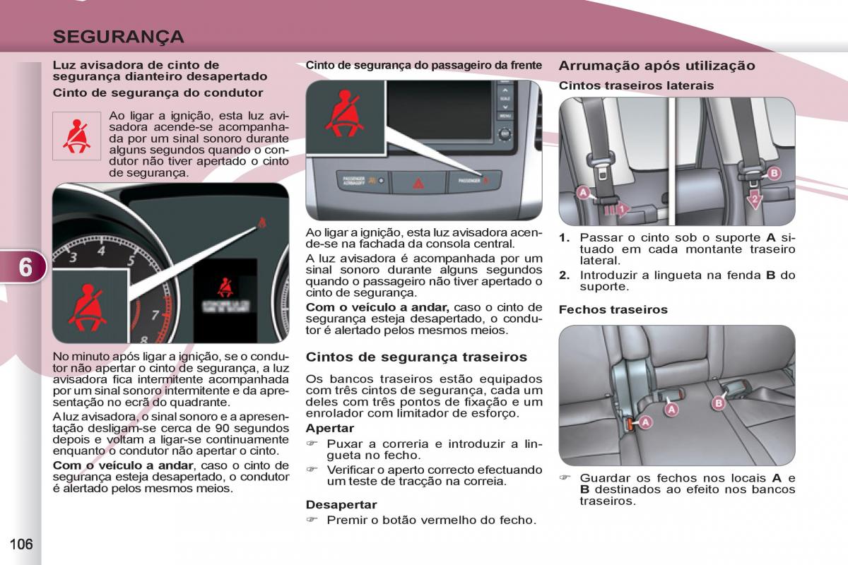 Peugeot 4007 manual del propietario / page 108