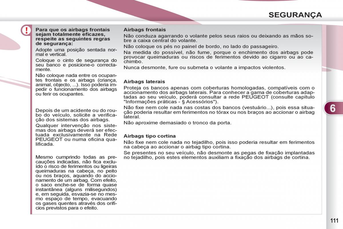 Peugeot 4007 manual del propietario / page 113