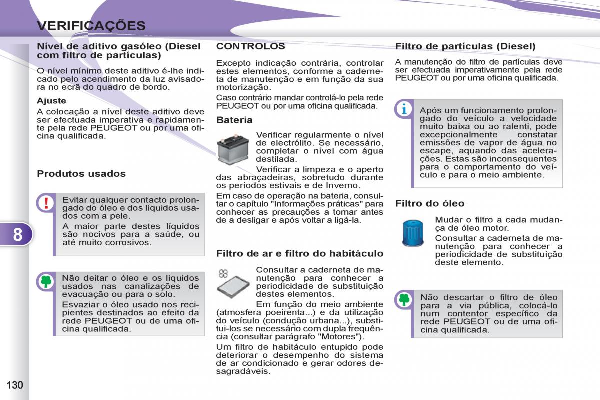 Peugeot 4007 manual del propietario / page 132