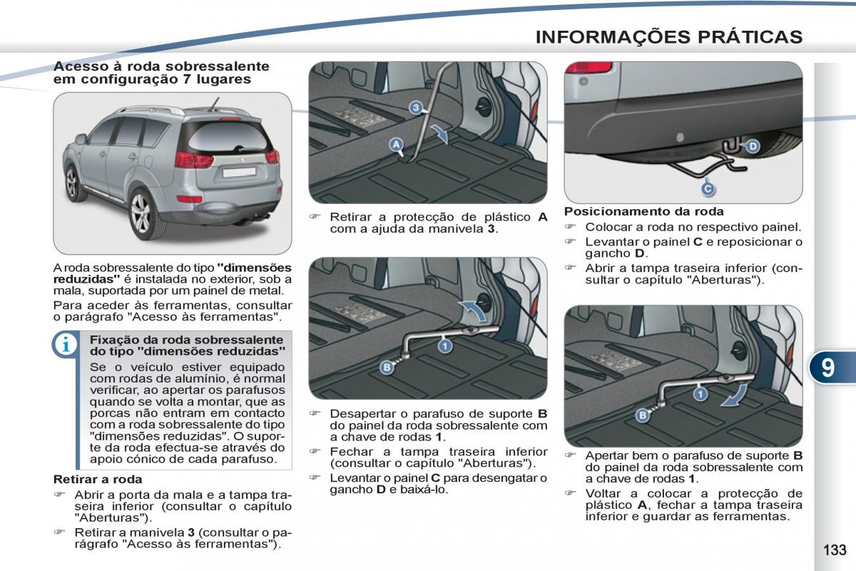 Peugeot 4007 manual del propietario / page 135