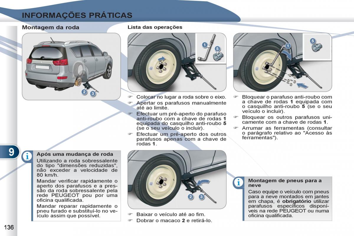 Peugeot 4007 manual del propietario / page 138