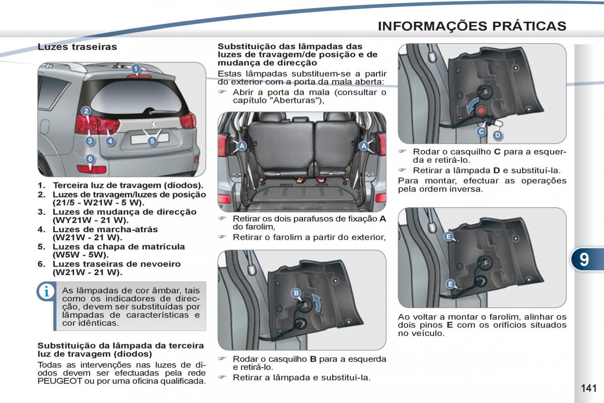 Peugeot 4007 manual del propietario / page 143